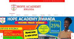 Desktop Screenshot of hopeacademyrwanda.com