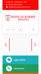 Mobile Screenshot of hopeacademyrwanda.com