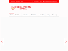 Tablet Screenshot of hopeacademyrwanda.com